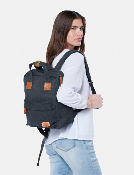 MOCHILA DE LONA Negro