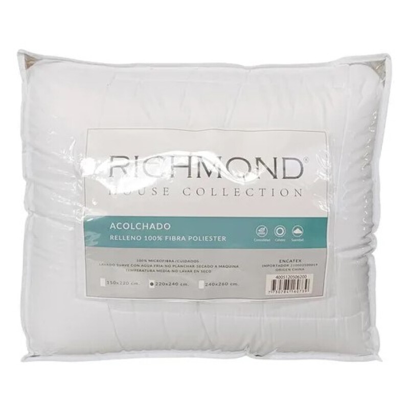 Acolchado King Richmond House 240 x 260 cm BLANCO