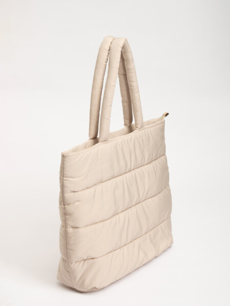 Bolso acolchado Beige
