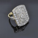 Anillo Nuevo Estilo Antiguo En Oro 18K Y Brillantes Anillo Nuevo Estilo Antiguo En Oro 18K Y Brillantes