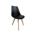 Silla De Comedor Set X4 Eames Nordica De Madera Nueva Asiento Acolchado Relleno Espuma Nuevo Imback Color Negro Silla De Comedor Set X4 Eames Nordica De Madera Nueva Asiento Acolchado Relleno Espuma Nuevo Imback Color Negro
