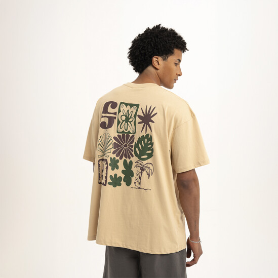 Remera Pulau Palmtree Beige