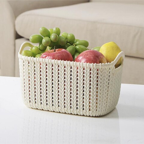 CESTA DE ALMACENAMIENTO IMITACIÓN }RATÁN (BEIGE/S) CESTA DE ALMACENAMIENTO IMITACIÓN }RATÁN (BEIGE/S)