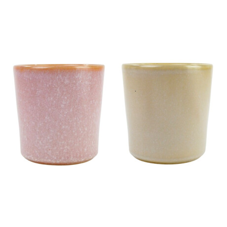 Maceta de ceramica jaspeada Maceta de ceramica jaspeada
