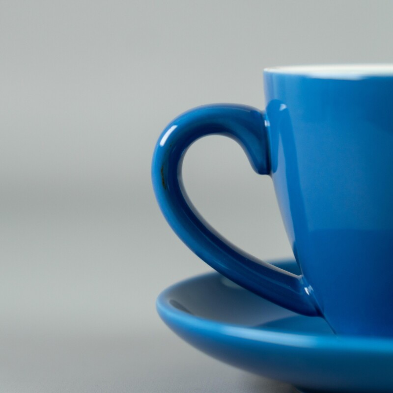 Tazón 250ml c/ Plato 15cm Azul Choosing Tazón 250ml c/ Plato 15cm Azul Choosing