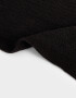 Bufandas Clasico Bufanda Con Flecos - Negro