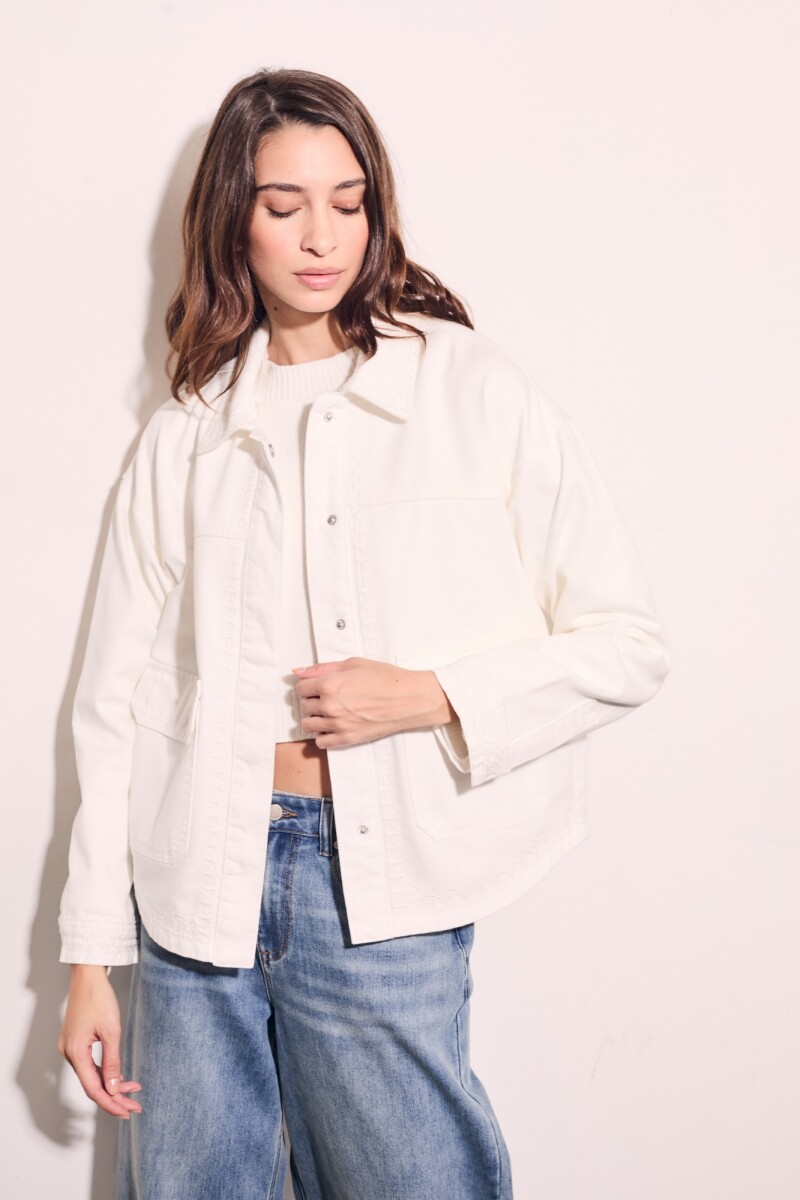 Sobrecamisa Bordada Nácar