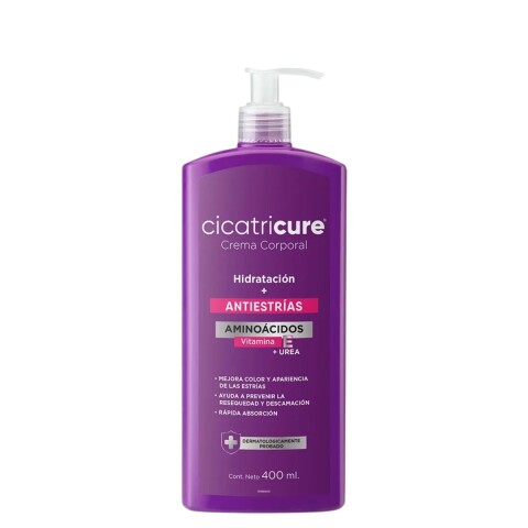 Cicatricure Crema Corporal 400ml Anti estrías + Aminoácidos