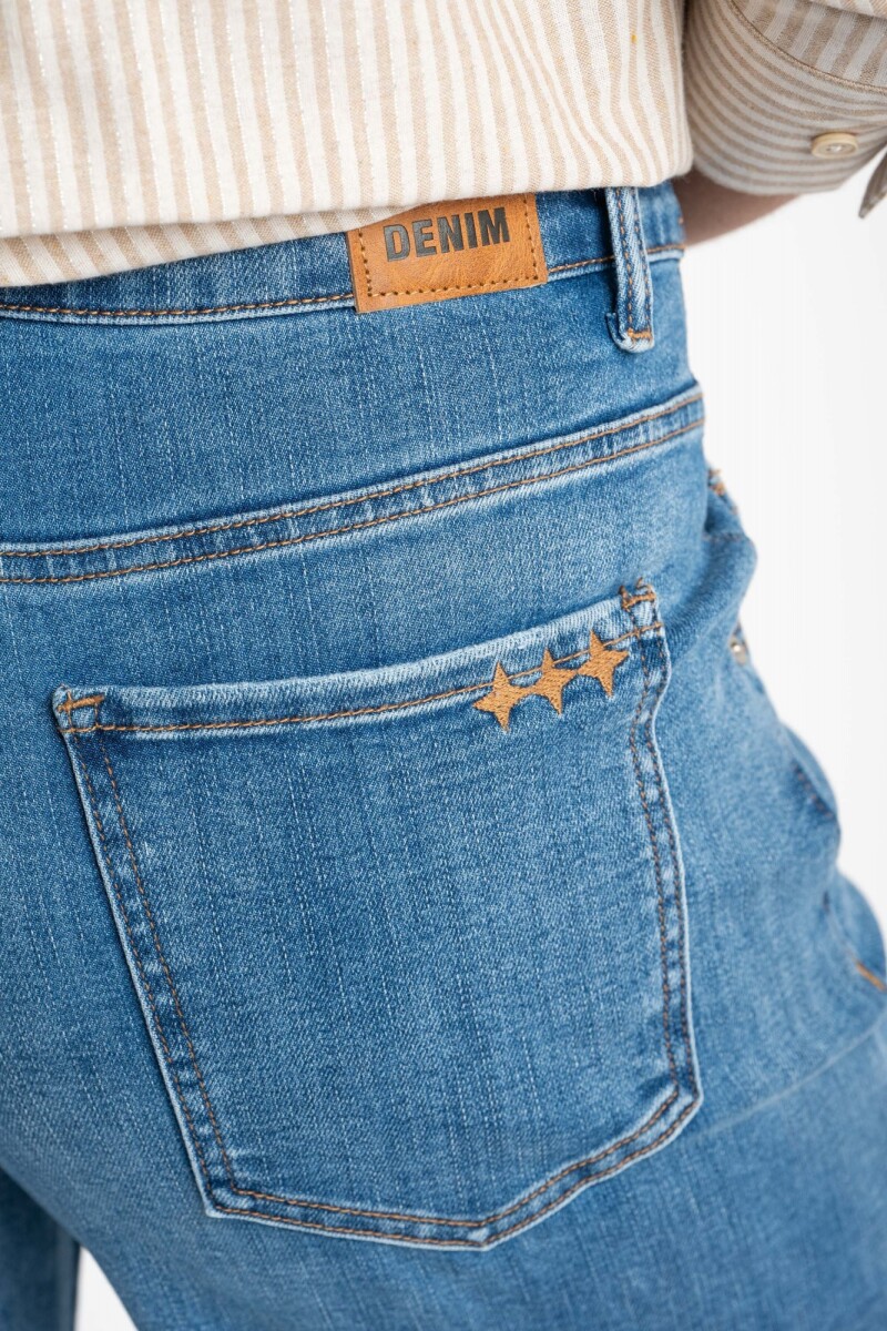 Jean Lemon Mama Flared Wide Leg Denim