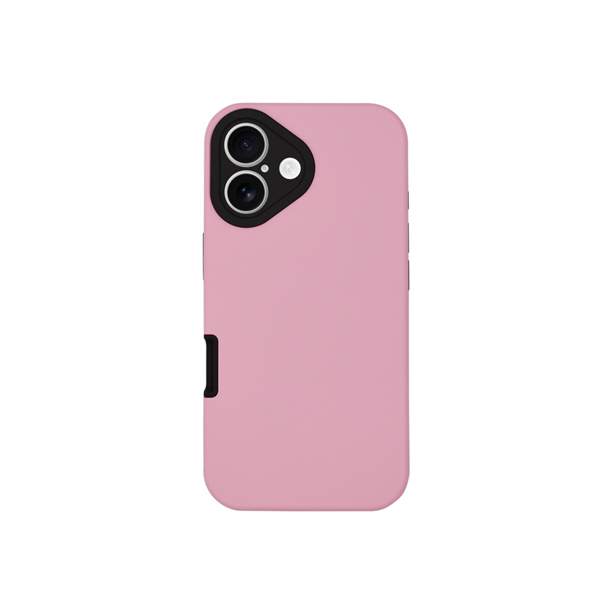 Protector rígido para iPhone 16 color rosa 