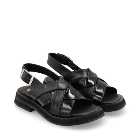 SANDALIAS VENET - CUERO LIBRIZZI NEGRO