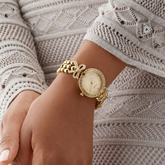 Reloj GUESS RIBBON Acero Dorado Esfera 30mm 0