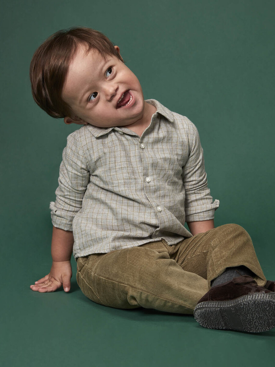 Pantalon Bolsillos Plastron Verde Viejo