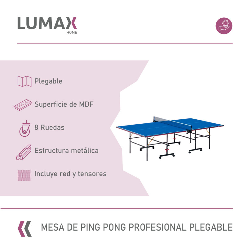 Mesa Ping Pong Profesional Plegable Con Ruedas Y Accesorios Mesa Ping Pong Profesional Plegable Con Ruedas Y Accesorios