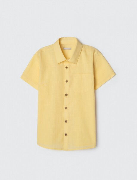 CAMISA MANGA CORTA AMARILLO