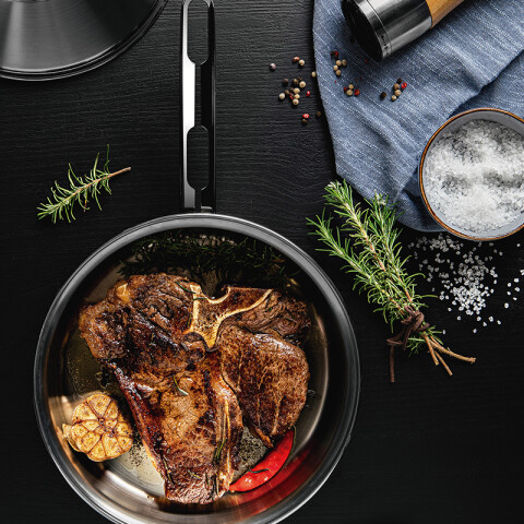 Sartén hondo con tapa Ø20cm 2,1 lts "Solar" TF1650