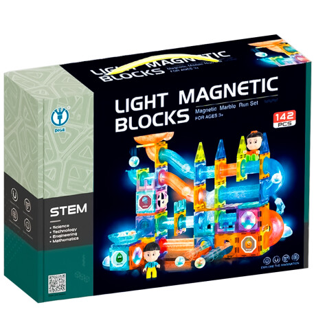 Juego Bloques Magnéticos 142 Pcs Con Luz Construcción Juego Bloques Magnéticos 142 Pcs Con Luz Construcción