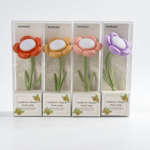 LÁMPARA DE ESCRITORIO EN FORMA DE GIRASOL LÁMPARA DE ESCRITORIO EN FORMA DE GIRASOL