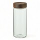 Recipiente Borosilicato Tapa De Madera 800 Ml Sin Color