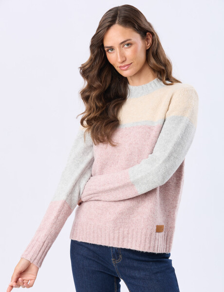 BUZO TEJIDO DE ABRIGO ROSA