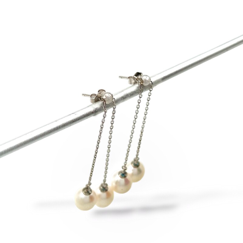 Caravanas Colgante Perlas-Plata 925-Con Perla-CA3214 conperla