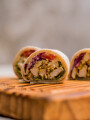 Mini wraps de pollo o cerdo feteado Mini wraps de pollo o cerdo feteado