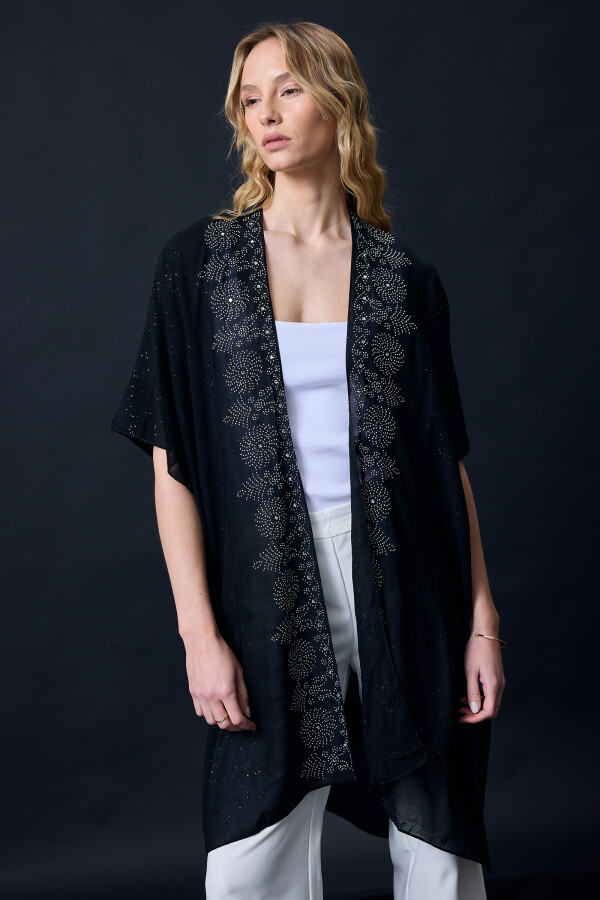 Kimono Noche NEGRO/PLATEADO