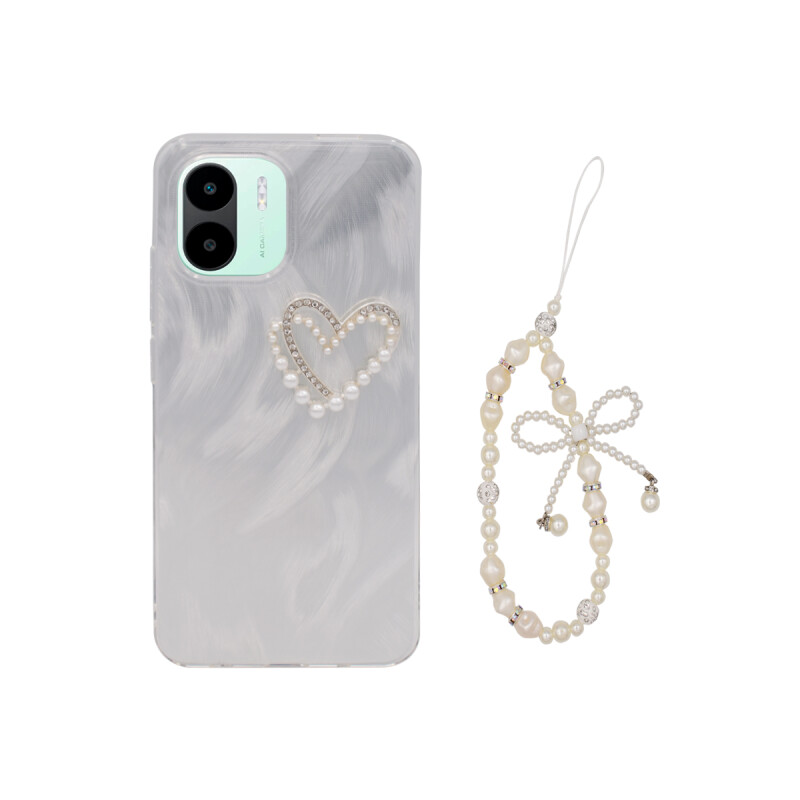 Protector para Xiaomi Redmi A1/A2 diseño corazón + correa Protector Para Xiaomi Redmi A1/a2 Diseño Corazón + Correa