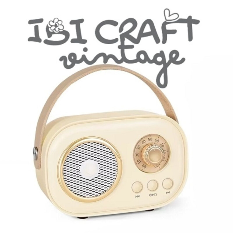 Parlante Mini Bluetooth Vintage- Ibi Craft Parlante Mini Bluetooth Vintage- Ibi Craft