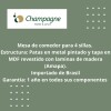 MESA COMEDOR REDONDA - TAPA MADERA CLARA - BASE IZA MESA COMEDOR REDONDA - TAPA MADERA CLARA - BASE IZA