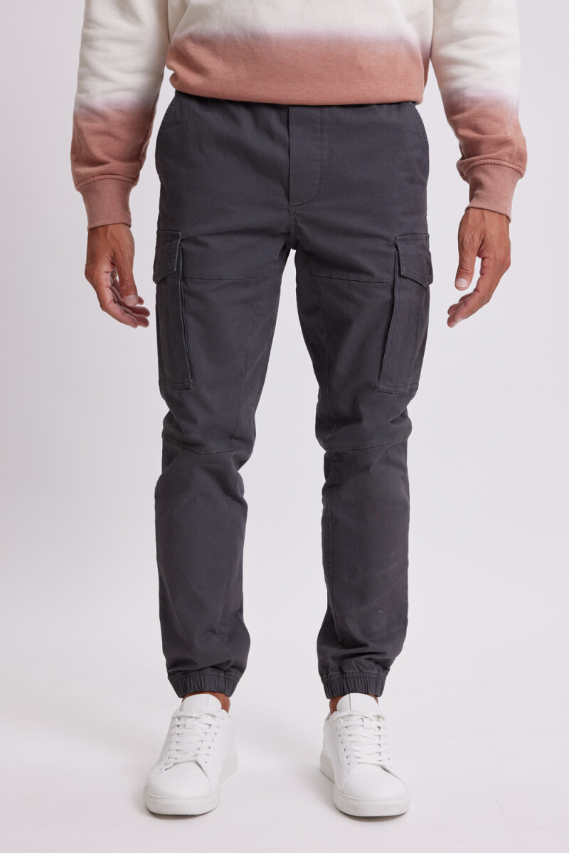 Pantalón cargo jogger Gris Oscuro