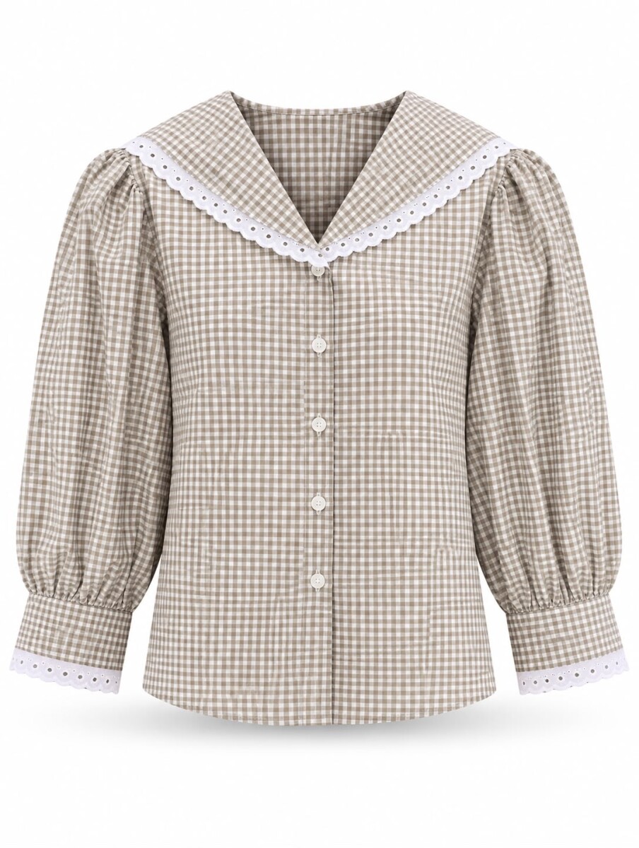 Blusa Marinera Cuadrille - Beige 