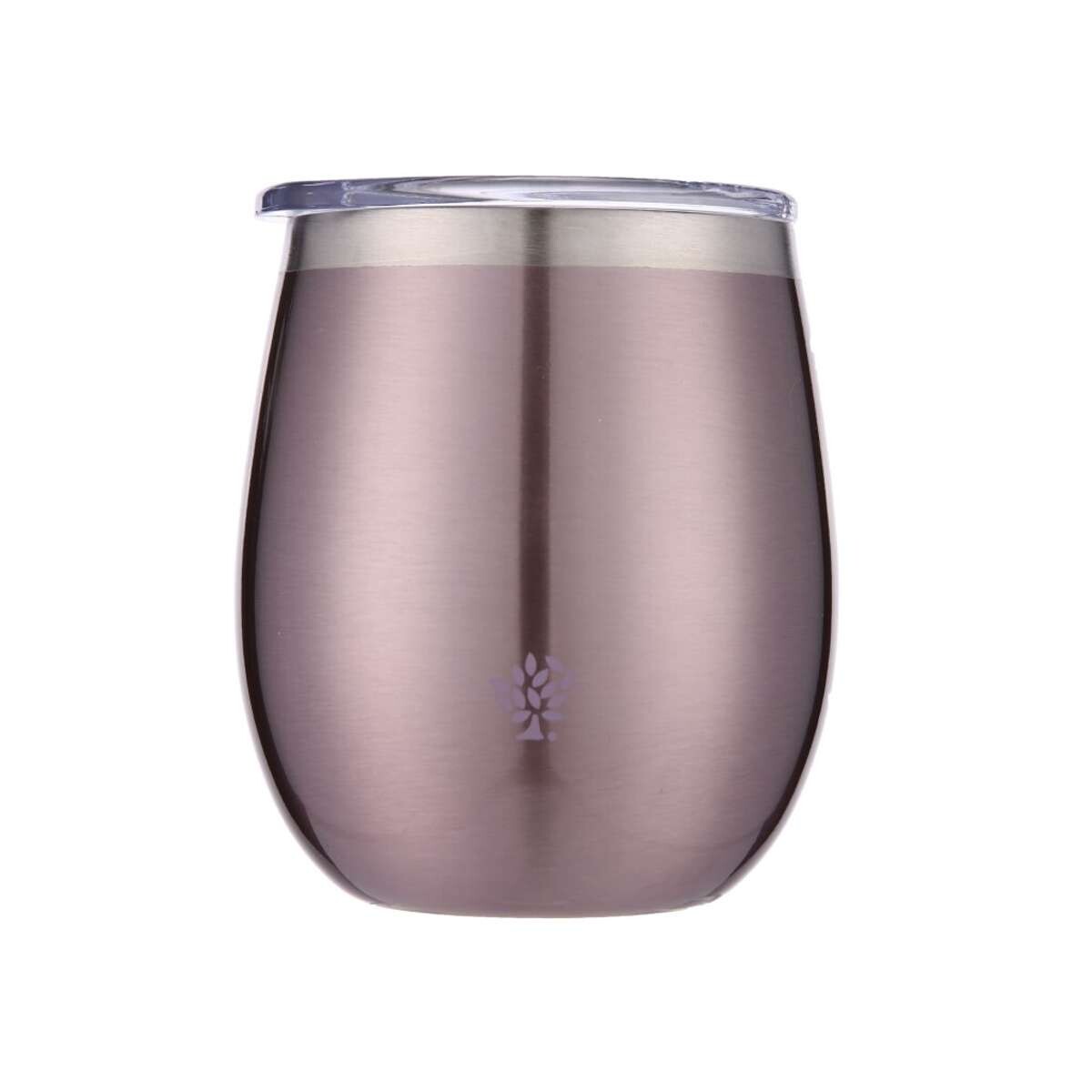 Mate Acero Inox. Con Tapa - Lila Metalizado 