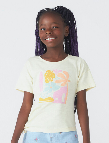 BLUSA INFANTIL ESTAMPADA AMARILLO