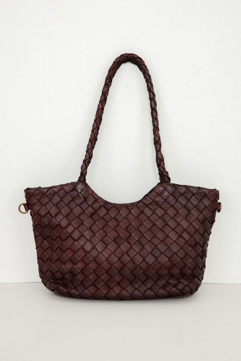 Noble Leather Bag Bordeaux