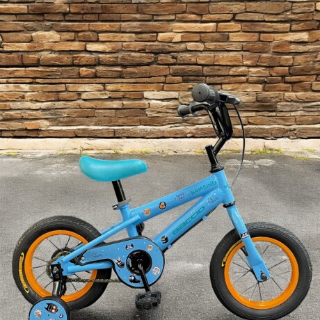 Bicicleta Baccio Bambino rodado 12 con rueditas CELESTE