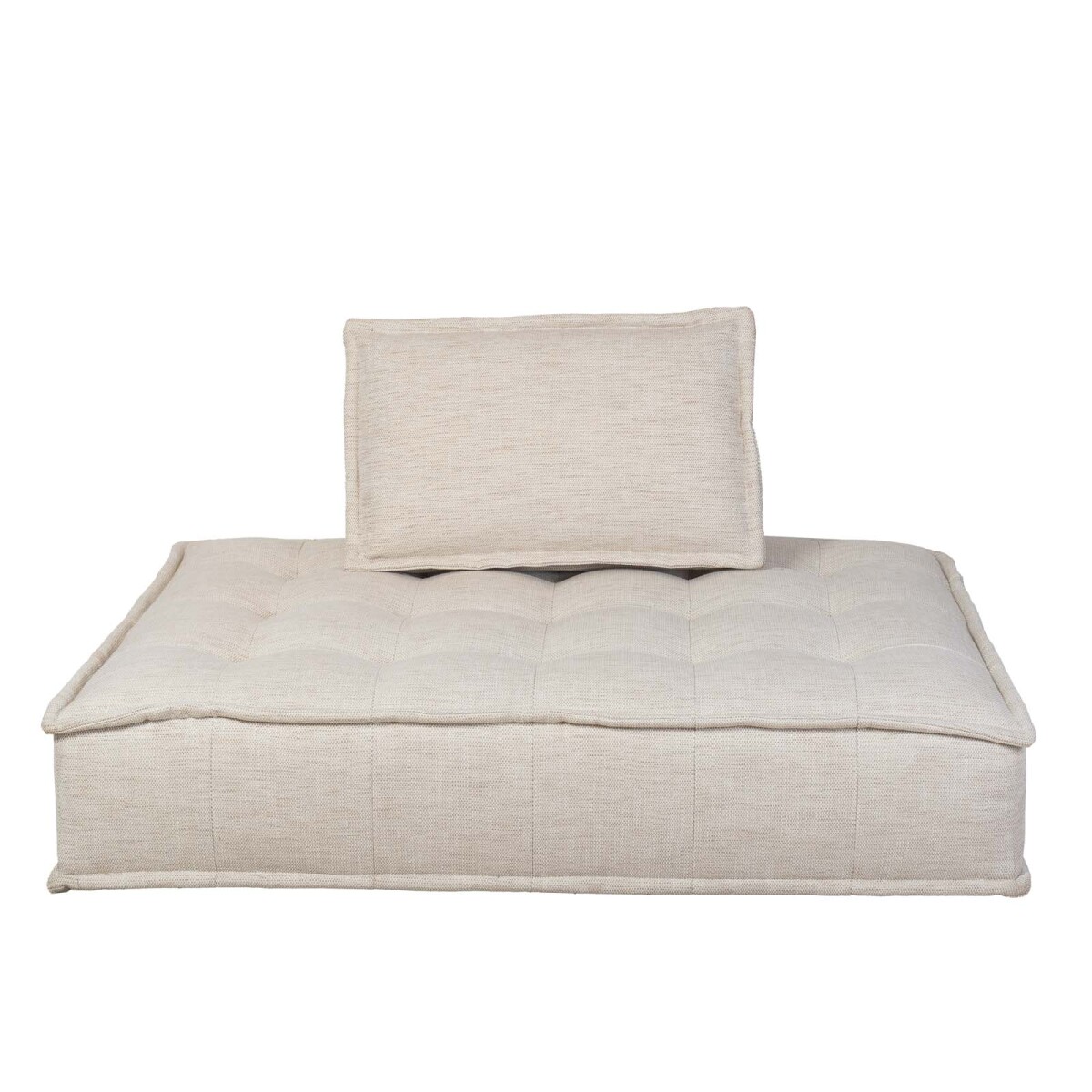 SOFÁ MODULAR - TELA-PREMIUM NATURAL-BEIGE LOUNGER ELEMENT BEIGE 