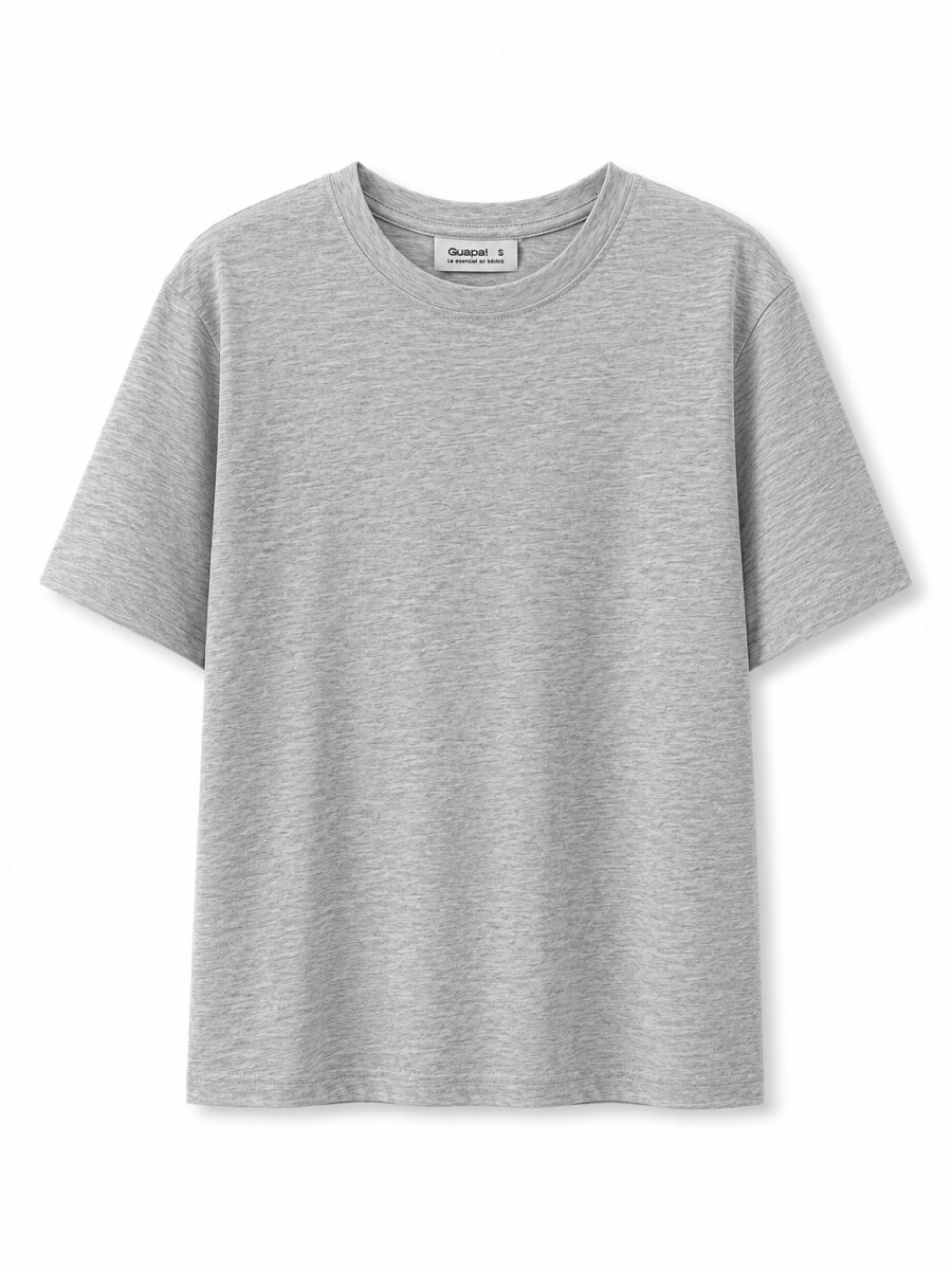 REMERA LESSA - GRIS MELANGE C 