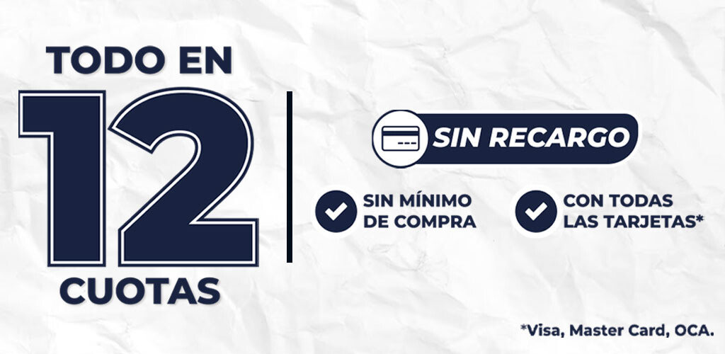 12 CUOTAS SIN RECARGO