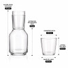 Decantador de Vidrio con Vaso para Agua 1.5L Decantador de Vidrio con Vaso para Agua 1.5L