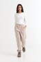 Pantalón jogger felpa BEIGE