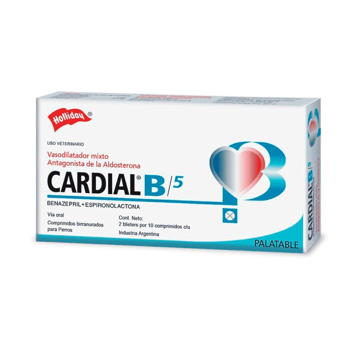 Cardial B/5 20 Comprimidos 