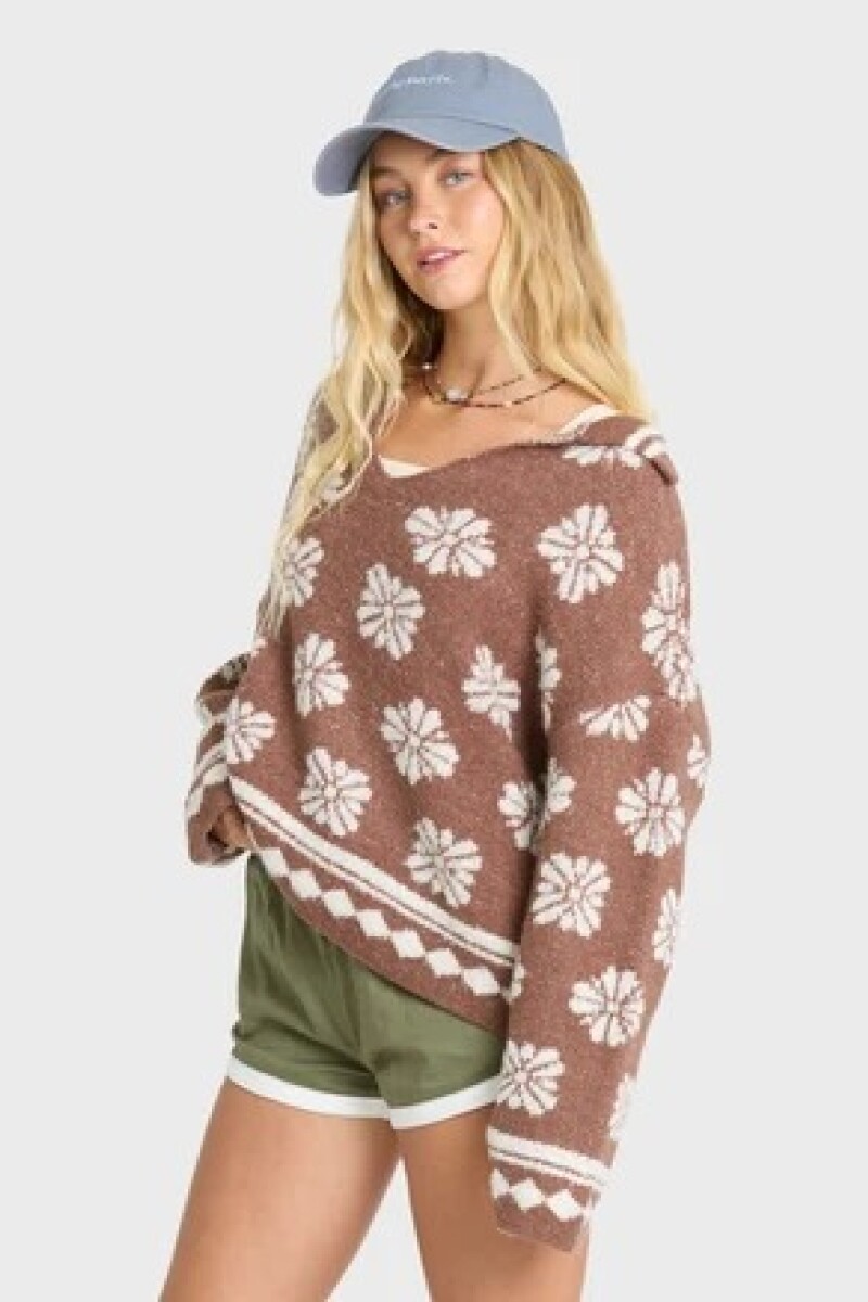 SWEATER EARLY DAYS H-marron