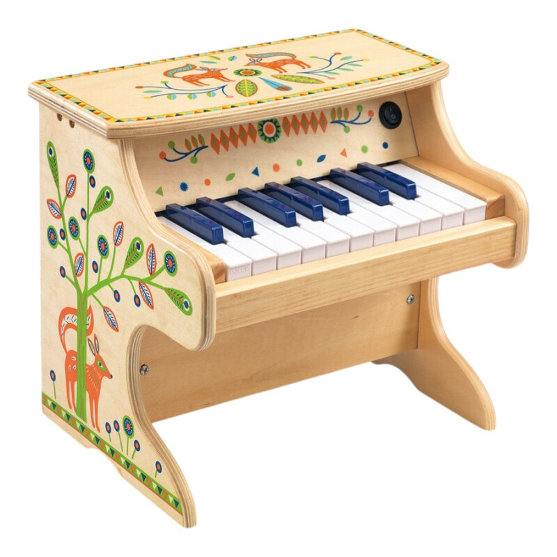 Piano Eléctrico Madera Animambo Djeco Piano Eléctrico Madera Animambo Djeco