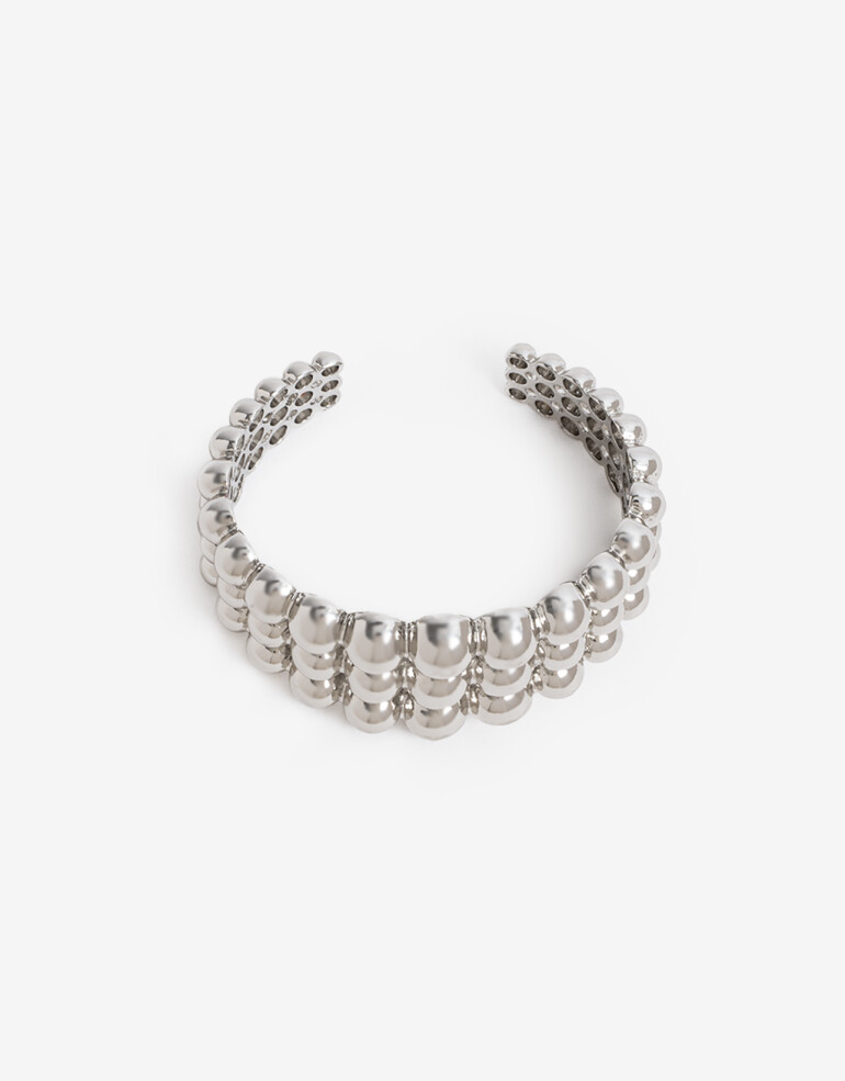 Brazaletes Metal Brazaletes, Metal Balls - Plateado Rodio