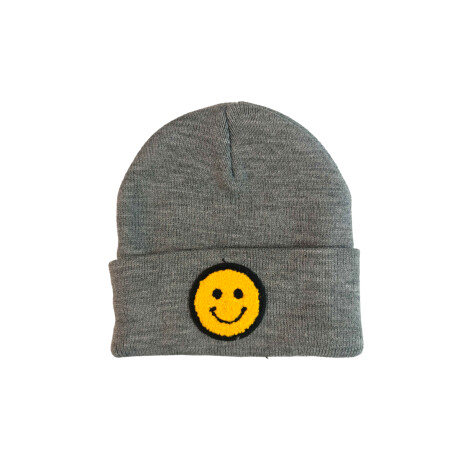 Gorro de lana smile Gris
