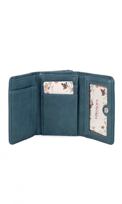 BILLETERA LIRIO AZUL PETROLEO