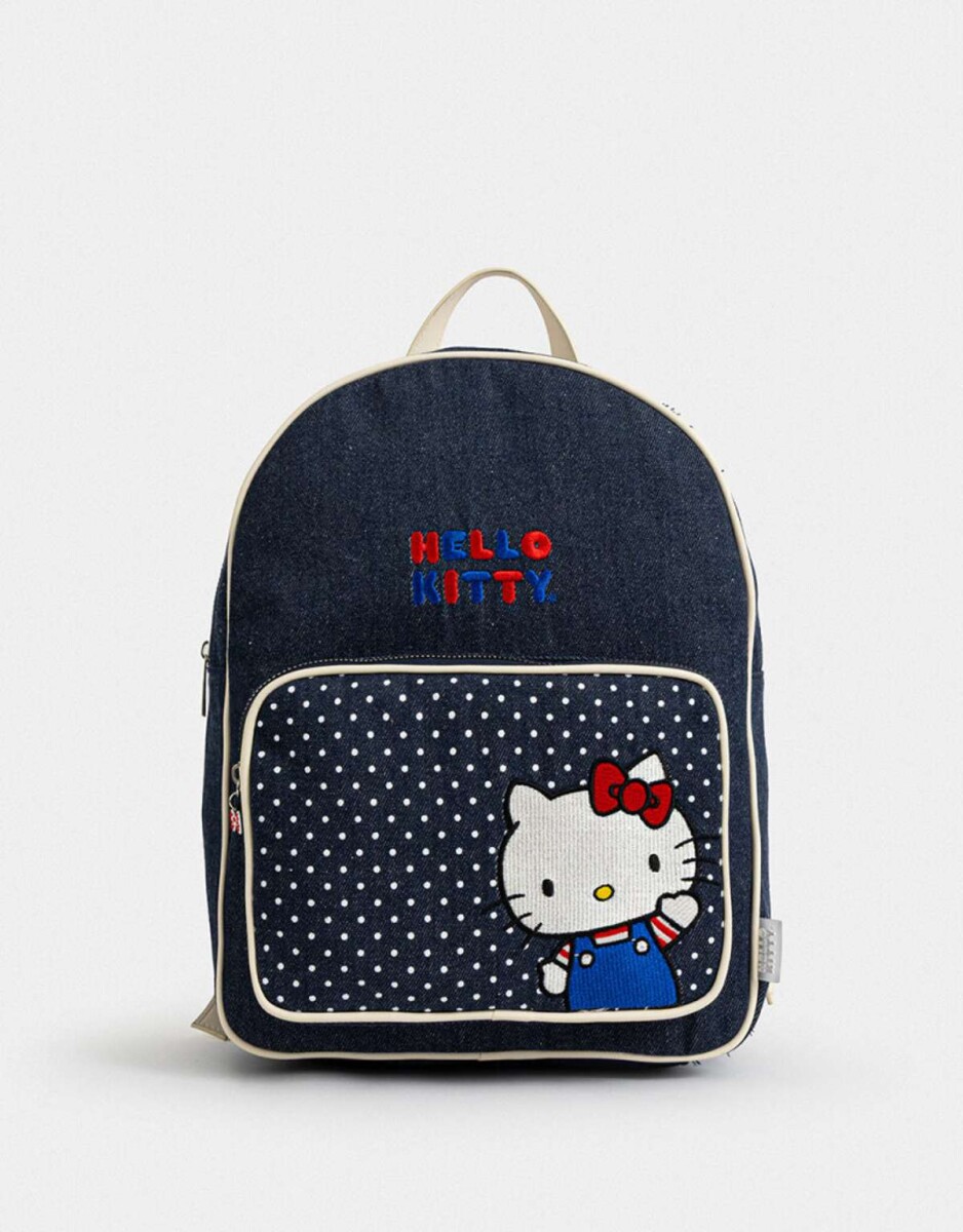 Mochila Denim ''hello Kitty'' - Azul Gastado 