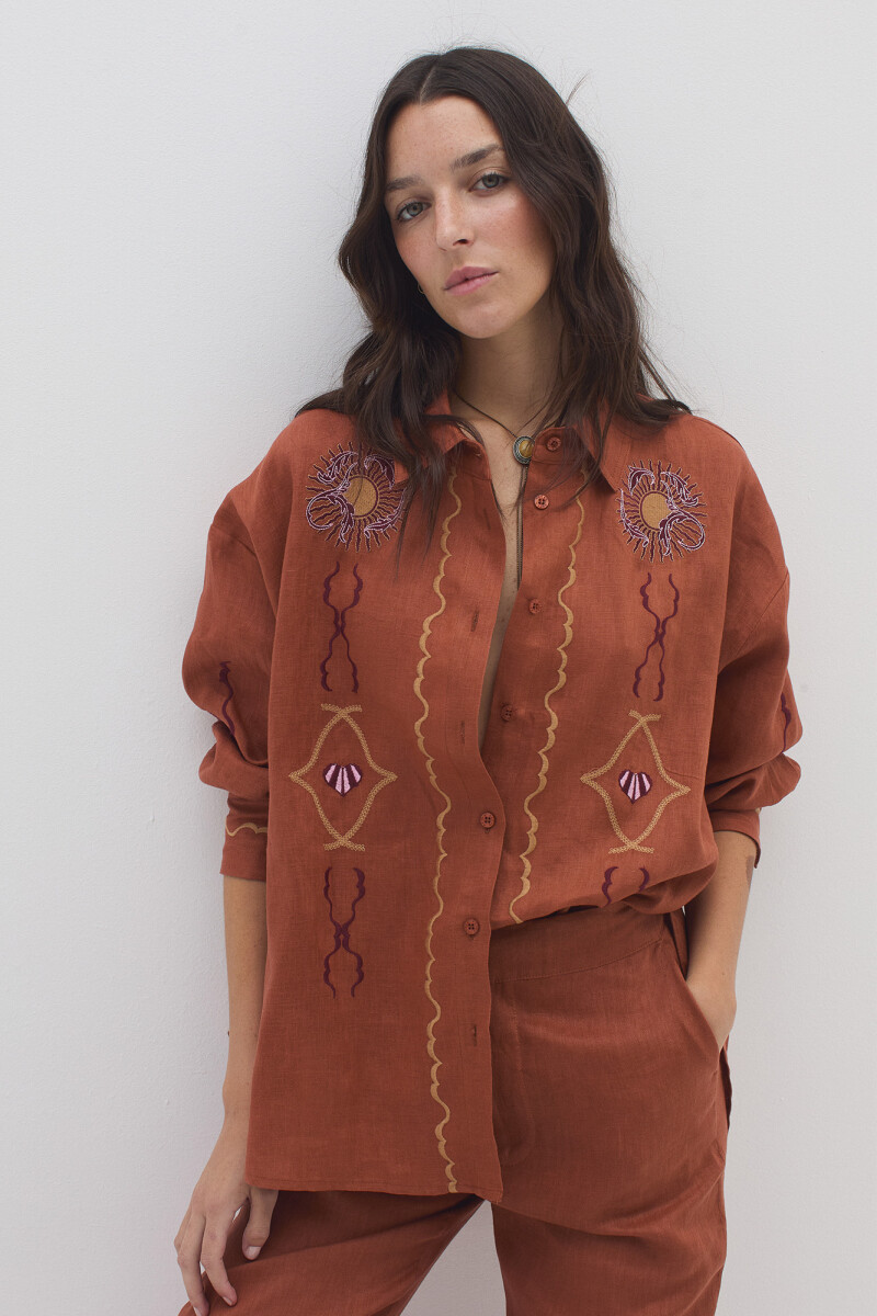 Camisa Alena Ladrillo