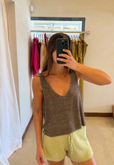 Blusa Siena SS26 Espresso